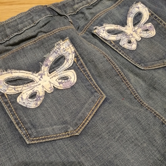 Girls denim skirt with butterfly back | GAP KIDS size 14 - Picture 3 of 7